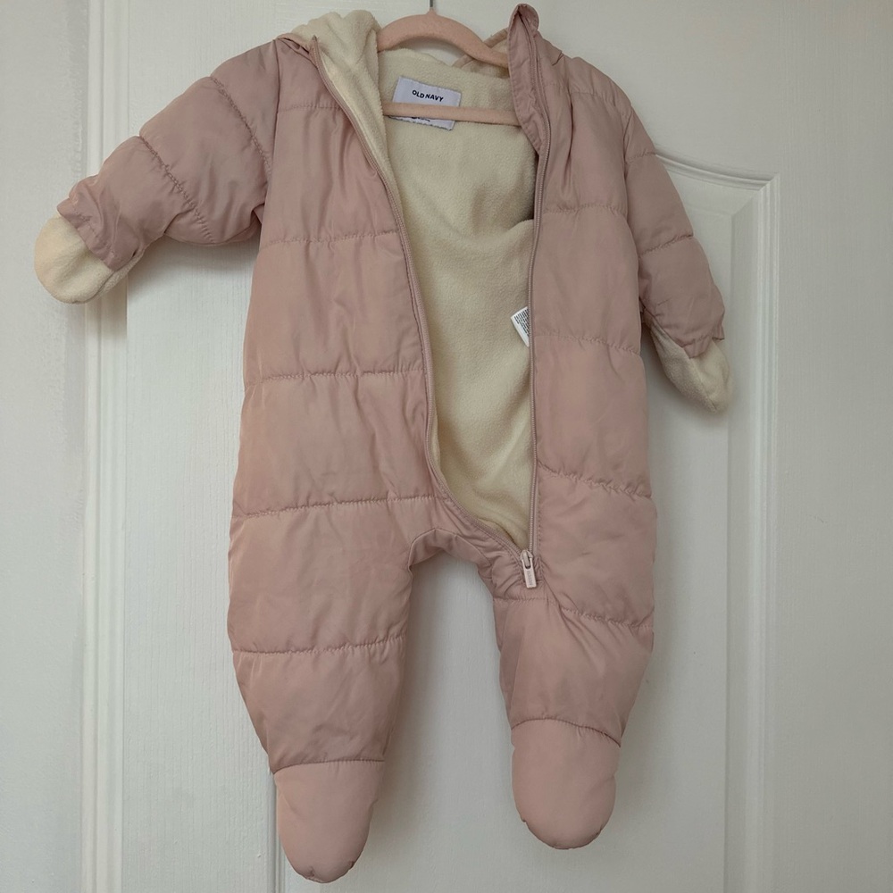 Old Navy Light Pink Kids One Piece Footie